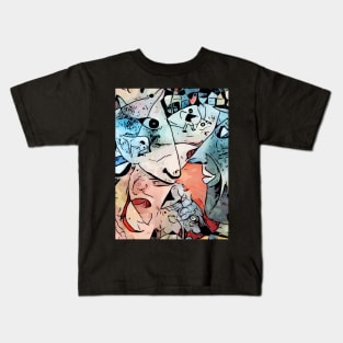 Miro meets Chagall (I and the village) Kids T-Shirt